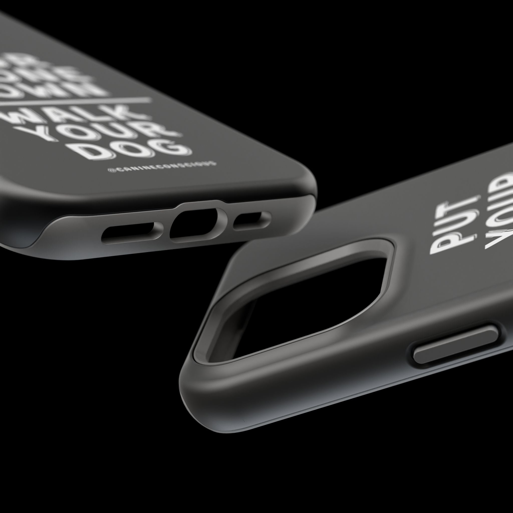 Put Your Phone Down / Walk Your Dog Magnetic Impact-Resistant Cases