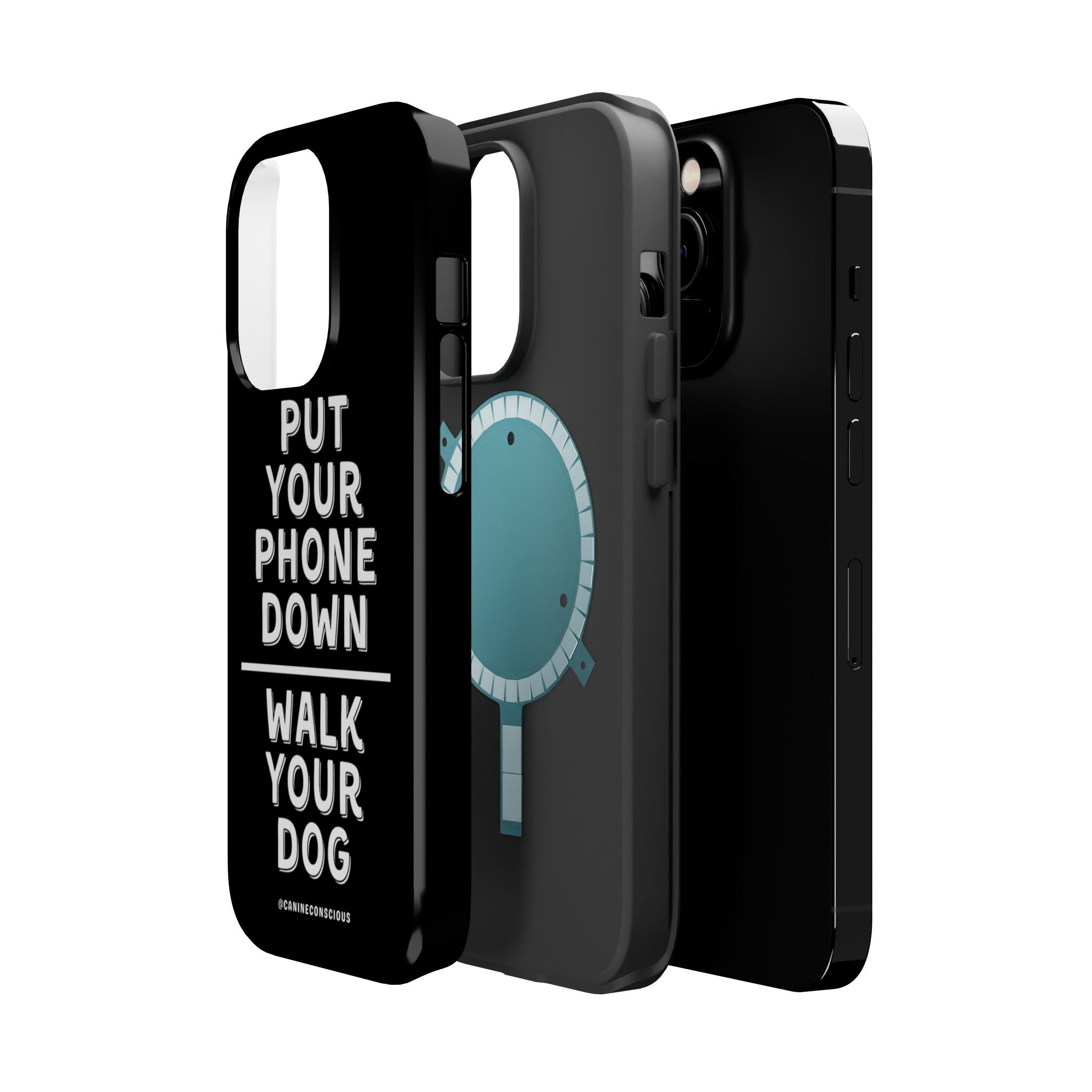 Put Your Phone Down / Walk Your Dog Magnetic Impact-Resistant Cases