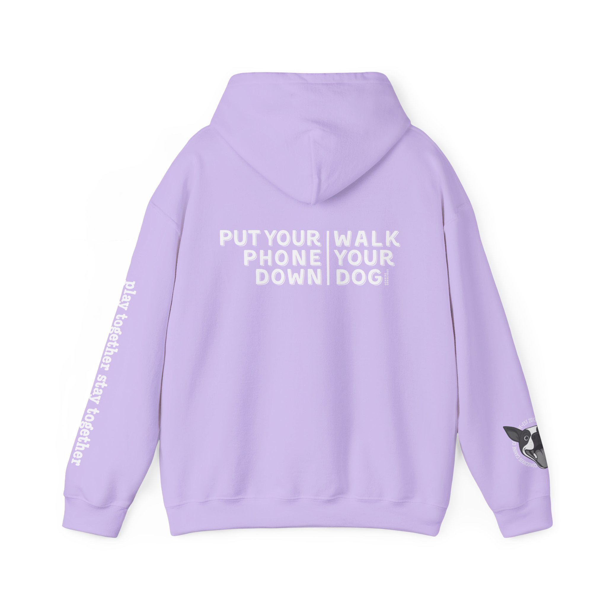 Put your phone down\Walk your dog™-Hooded Sweatshirt