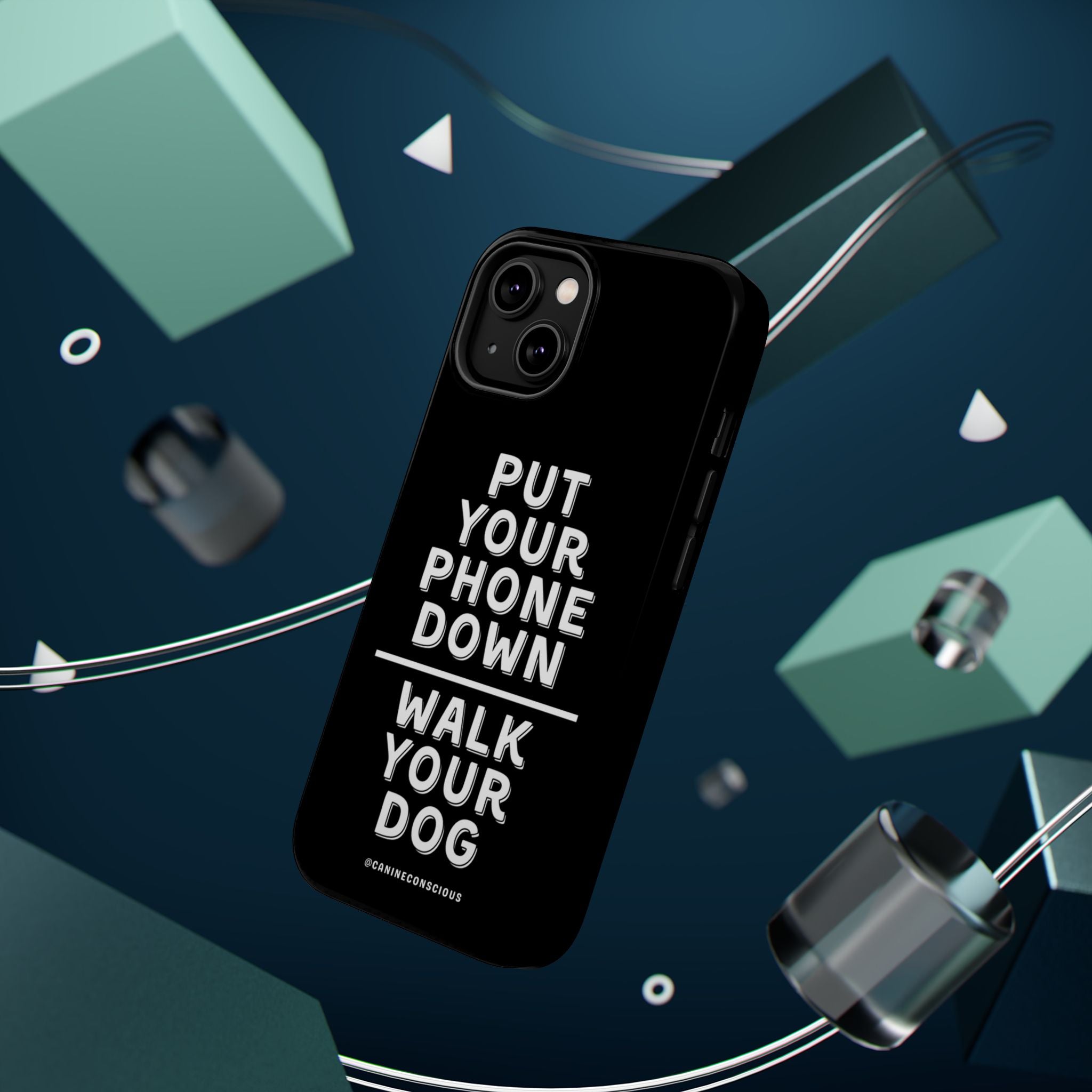 Put Your Phone Down / Walk Your Dog Magnetic Impact-Resistant Cases