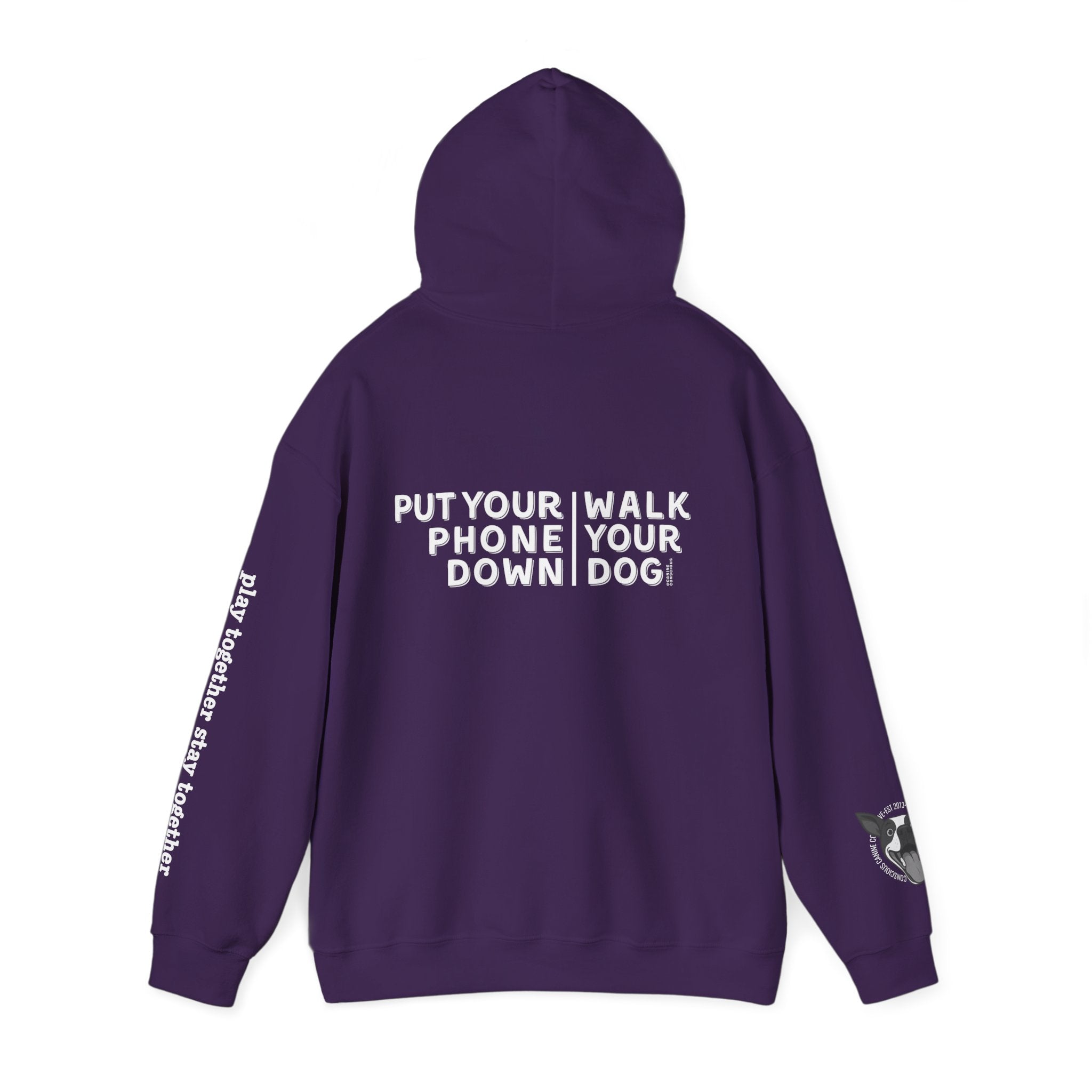 Put your phone down\Walk your dog™-Hooded Sweatshirt