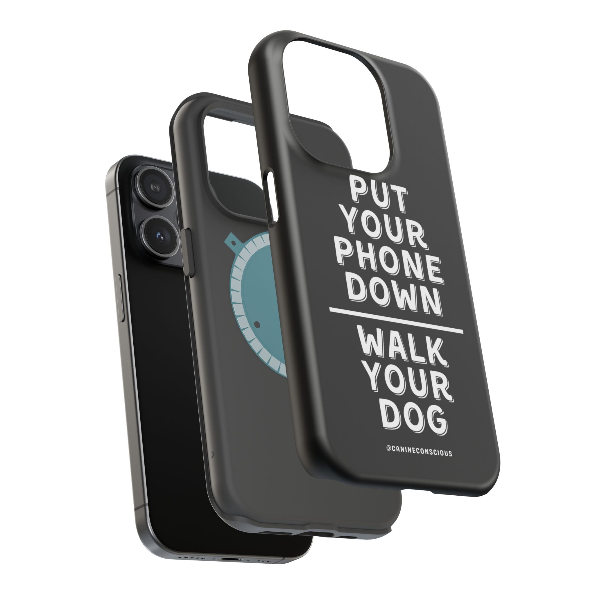 Put Your Phone Down / Walk Your Dog Magnetic Impact-Resistant Cases