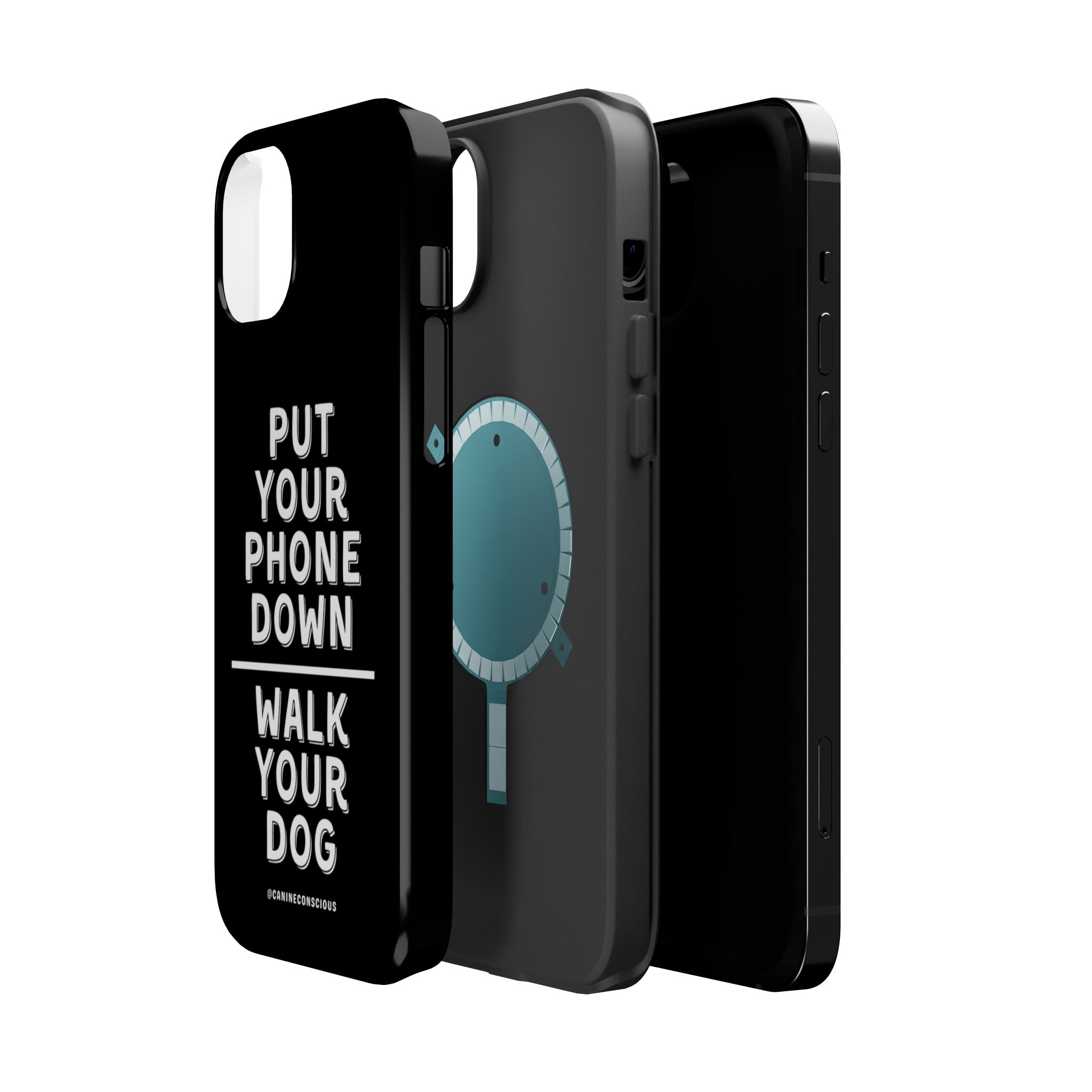 Put Your Phone Down / Walk Your Dog Magnetic Impact-Resistant Cases