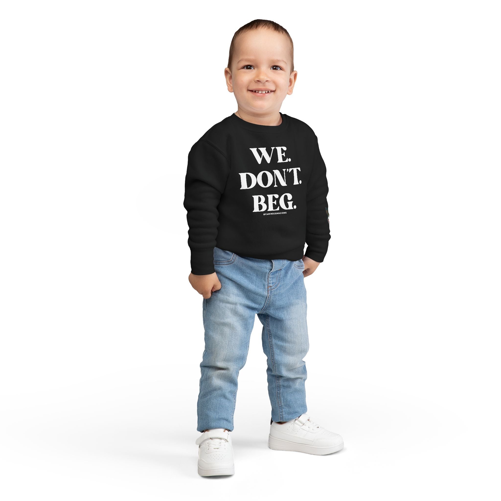 We.Don't.Beg.-Toddler sweater