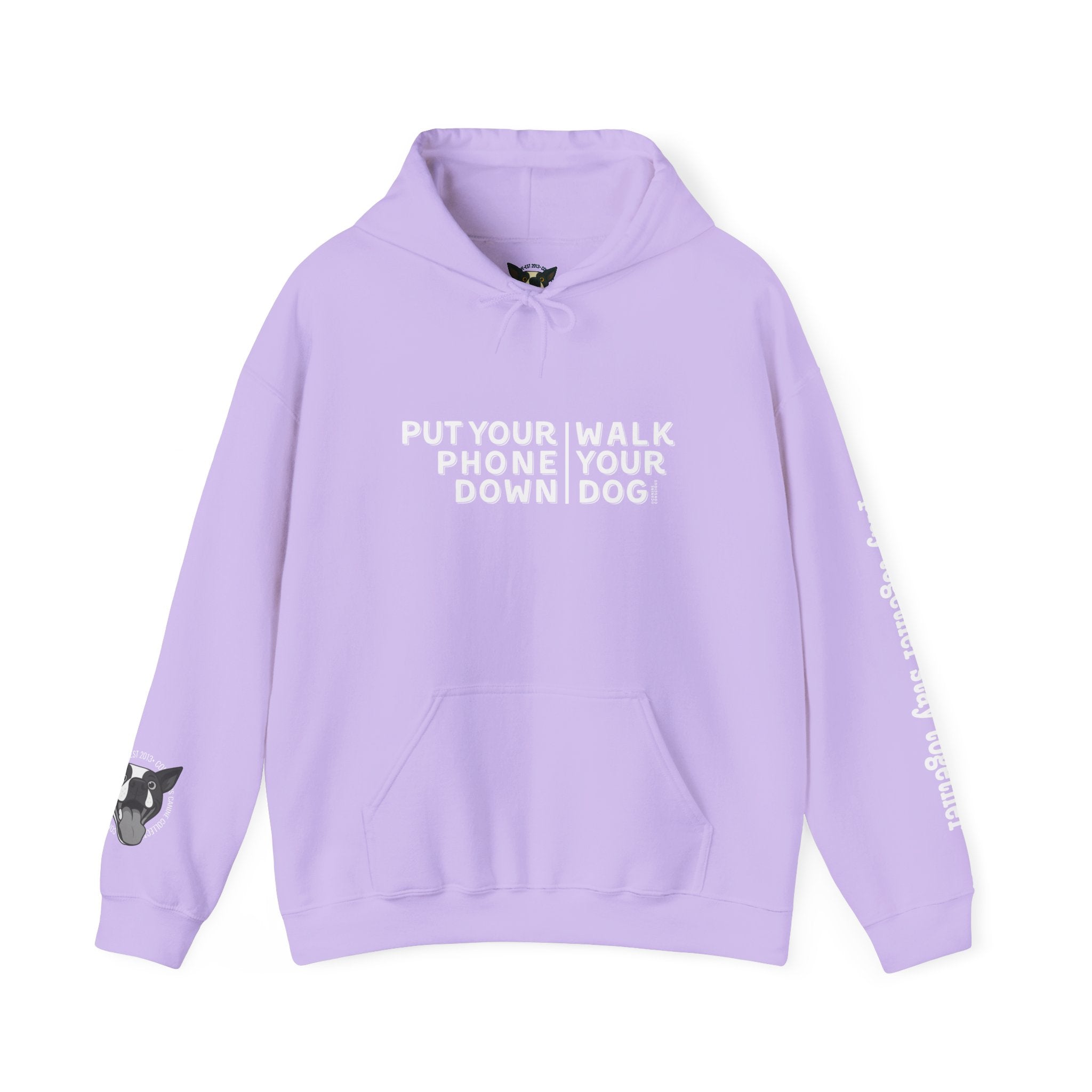 Put your phone down\Walk your dog™-Hooded Sweatshirt