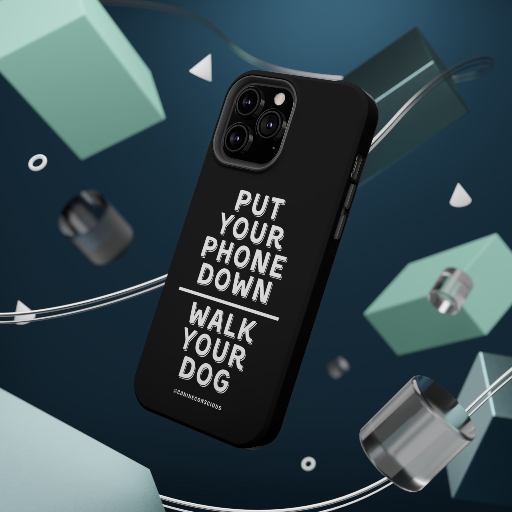 Put Your Phone Down / Walk Your Dog Magnetic Impact-Resistant Cases