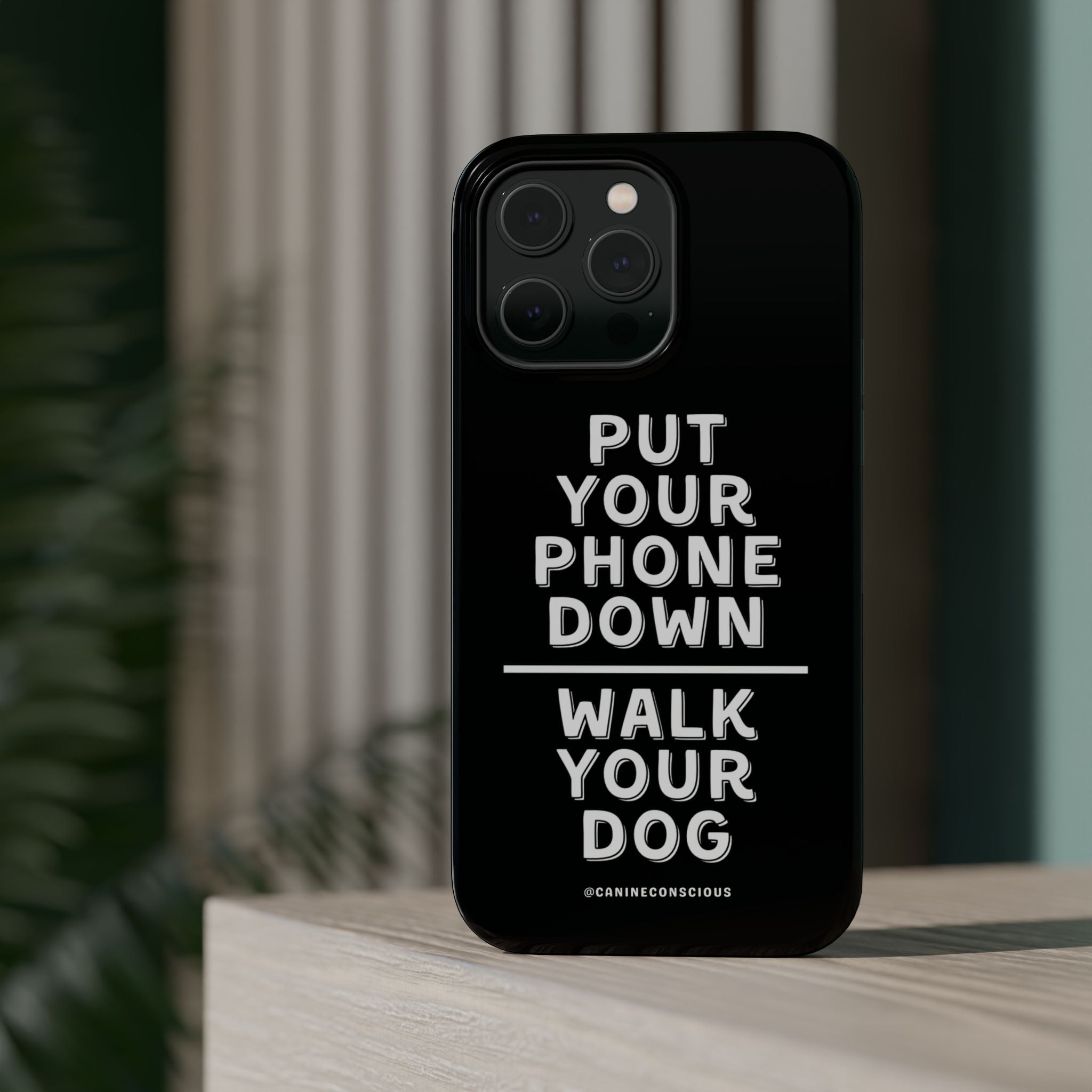 Put Your Phone Down / Walk Your Dog Magnetic Impact-Resistant Cases