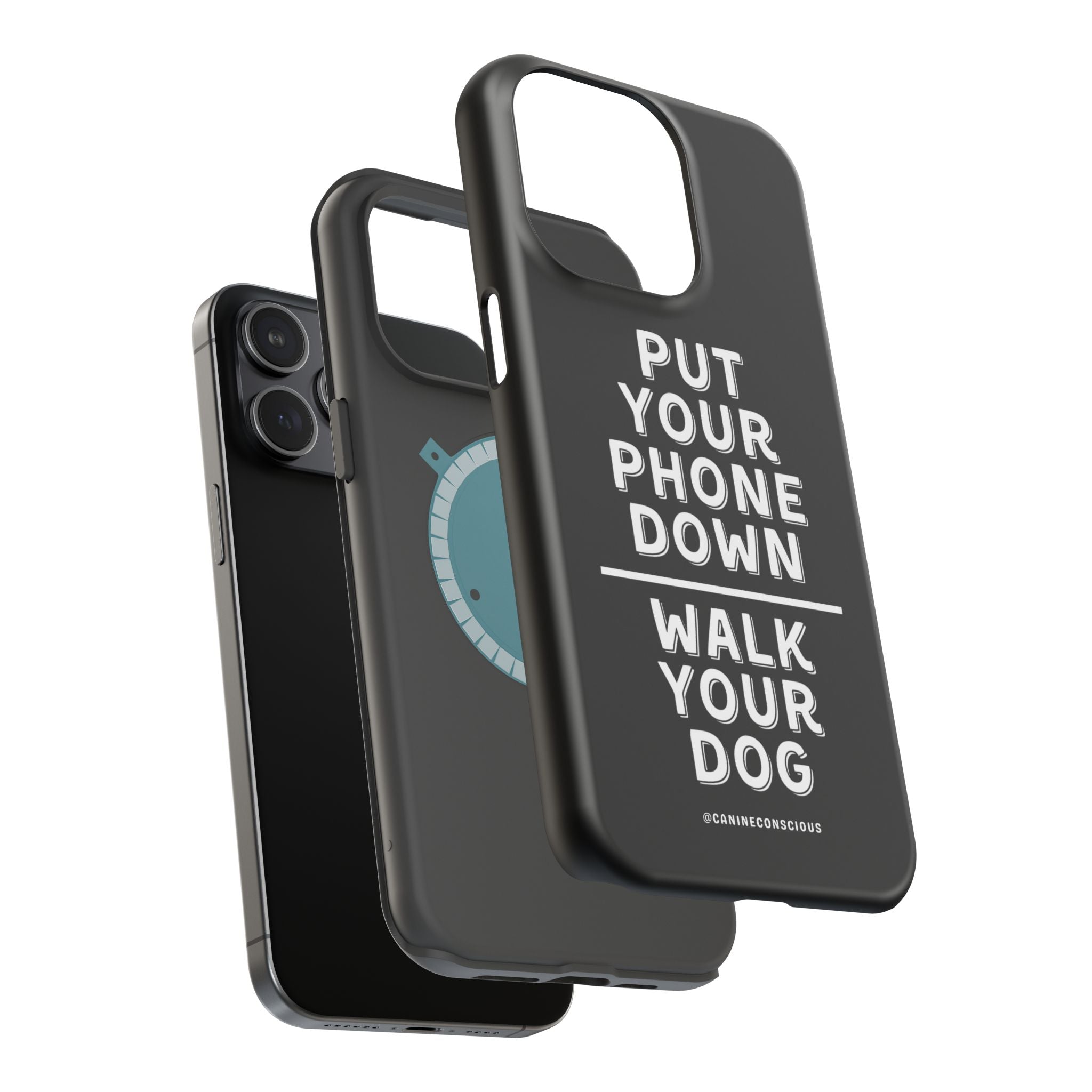 Put Your Phone Down / Walk Your Dog Magnetic Impact-Resistant Cases