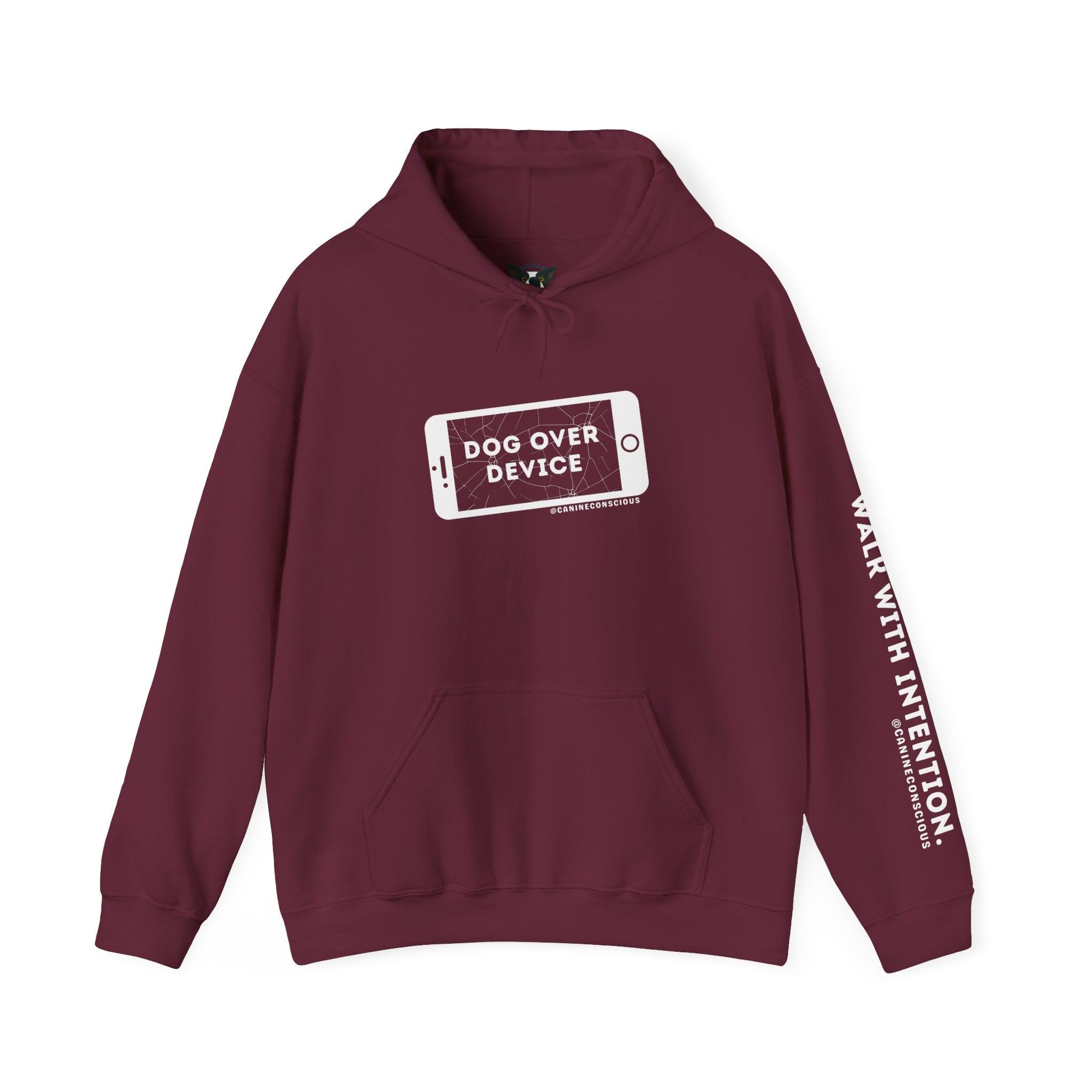 Dog Over Device Unisex Heavy Blend™ Hooded Sweatshirt