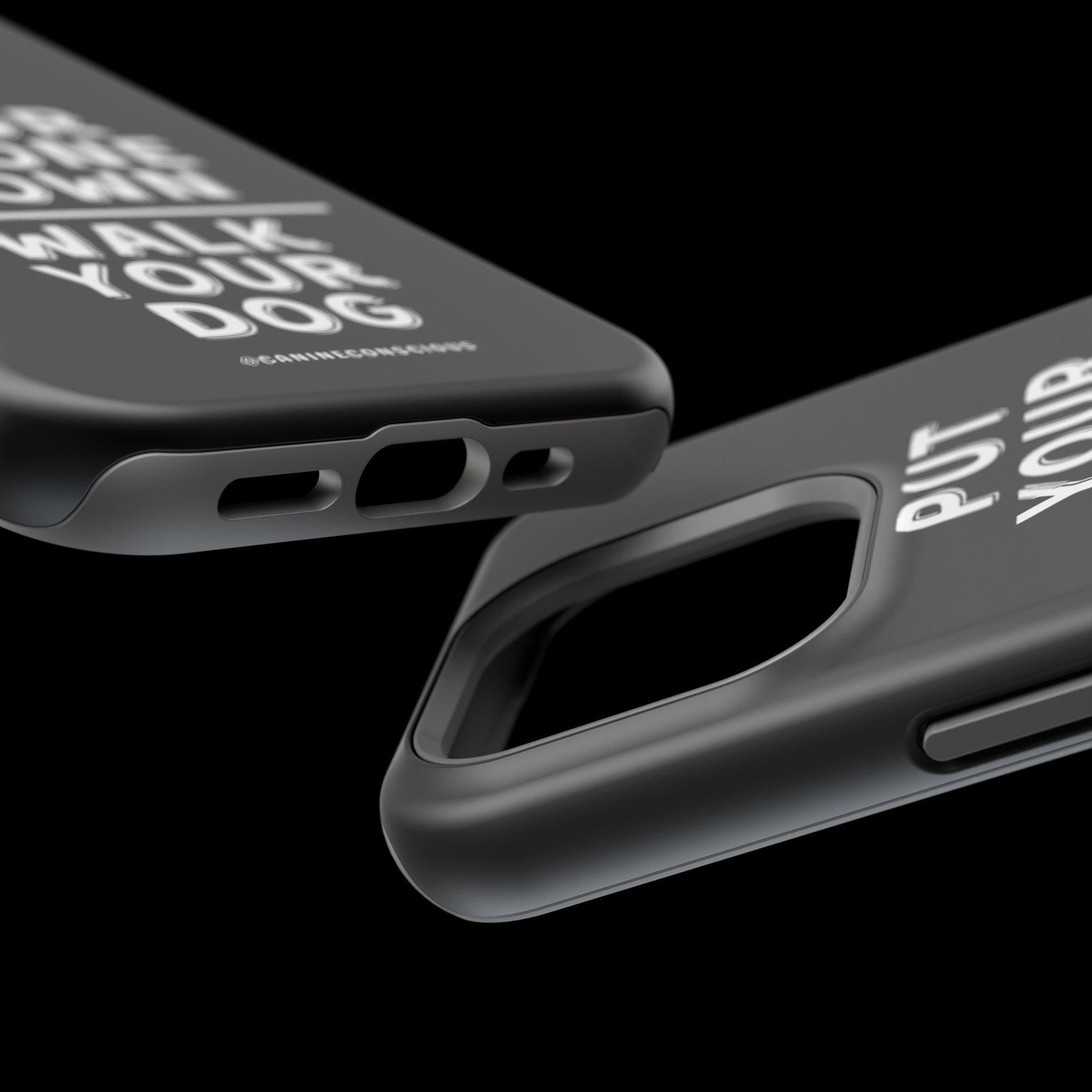 Put Your Phone Down / Walk Your Dog Magnetic Impact-Resistant Cases