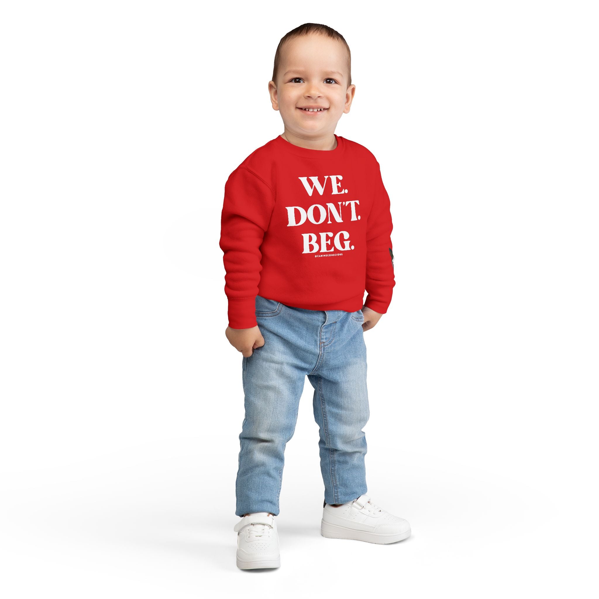 We.Don't.Beg.-Toddler sweater