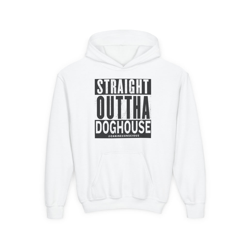 Straight Outtha Doghouse-Kids hoodie
