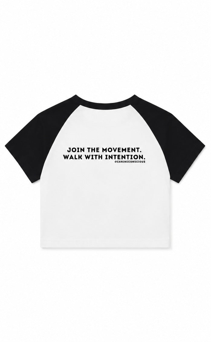 We Don't Beg Raglan Tee — Women's Empowerment Graphic Baby Tee