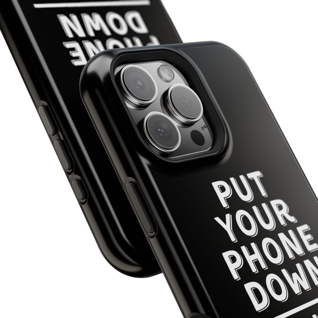 Put Your Phone Down / Walk Your Dog Magnetic Impact-Resistant Cases