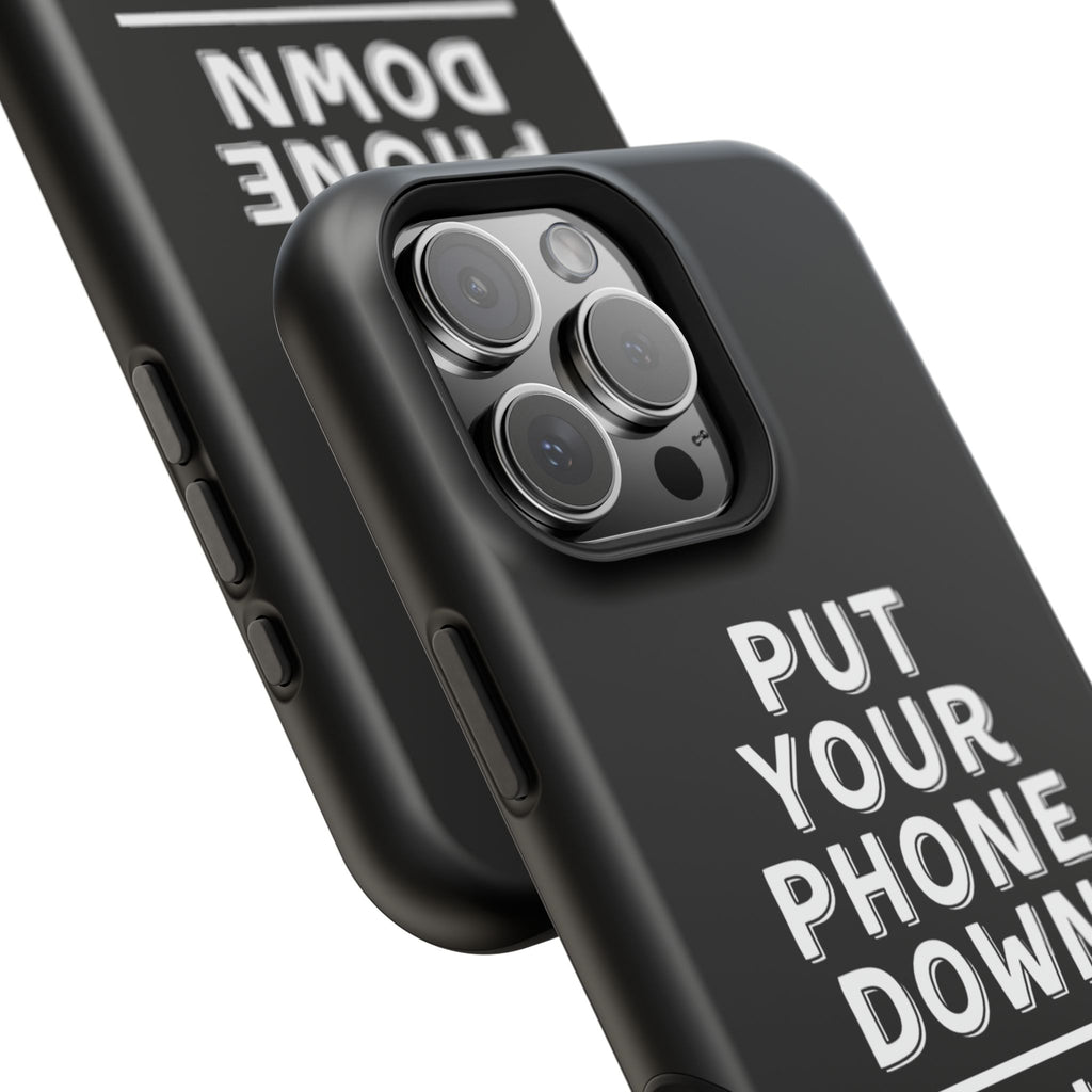 Put Your Phone Down / Walk Your Dog Magnetic Impact-Resistant Cases