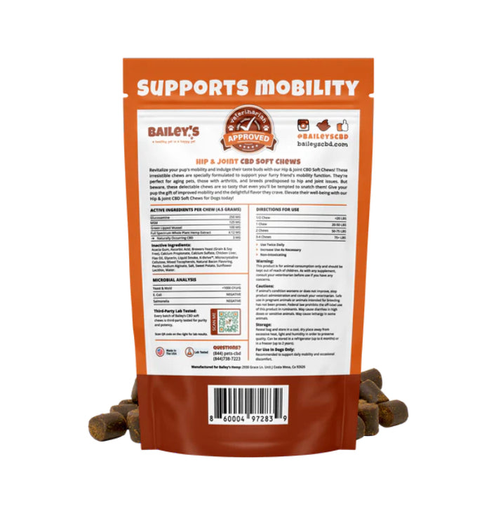 Hip & Joint CBD Soft Chews +Extra Strength